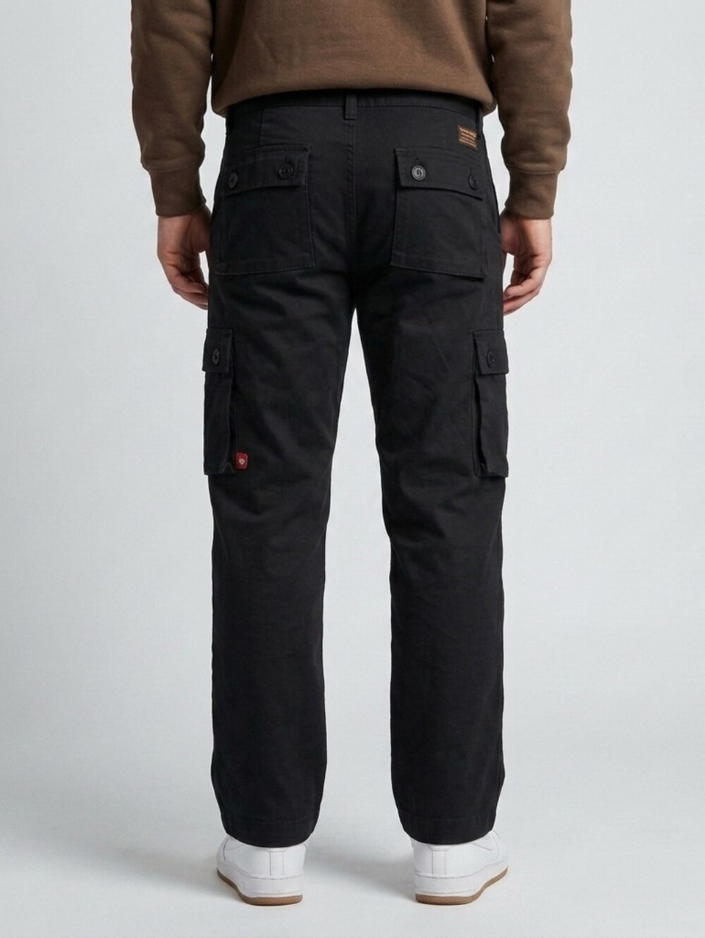 🐧🐧Classic Black Cotton Cargo Pants